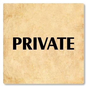 Private, 100x100mm, pergamen, Nevada